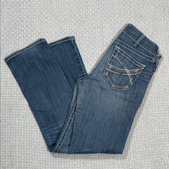 Women’s Ariat Real Riding Jean Whipstitch Bootcut Dresden Size 31R - Picture 3 of 13